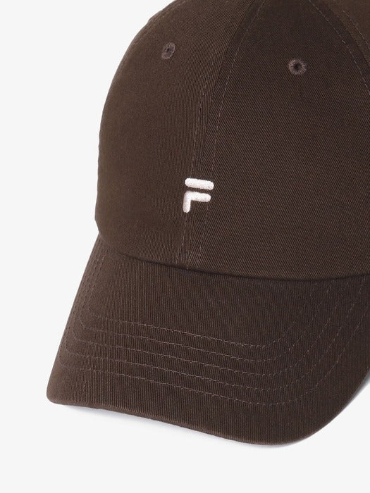 Women's F-Logo Cotton Baseball Cap_FS3CPH1301F_BRN