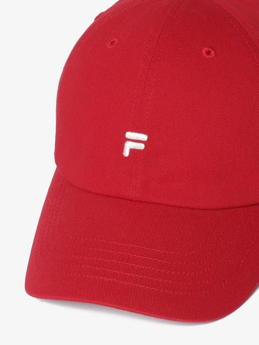 F Logo Women's Cotton Baseball Cap_FS3CPH1301F_RED