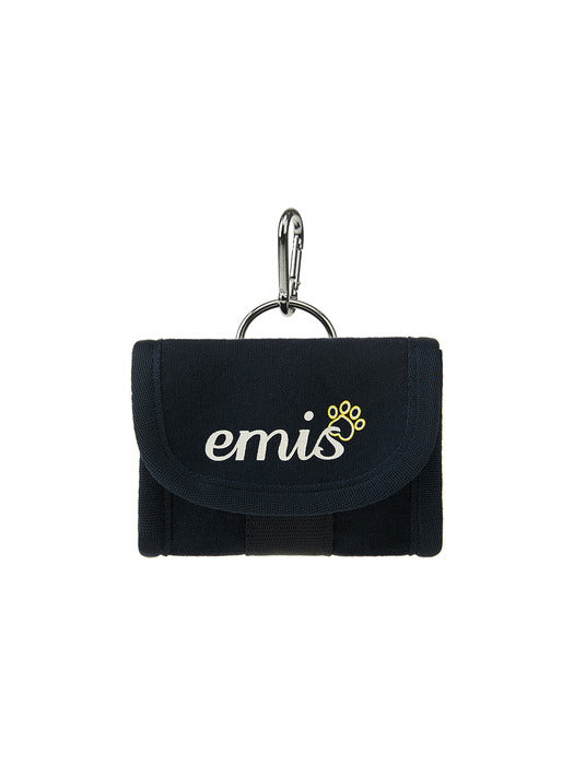 [emis] JERSEY POOP BAG KEYRING-NAVY