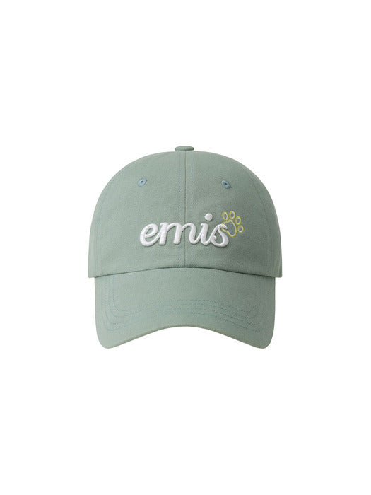 Emis Lettering Logo Ball Cap-Green