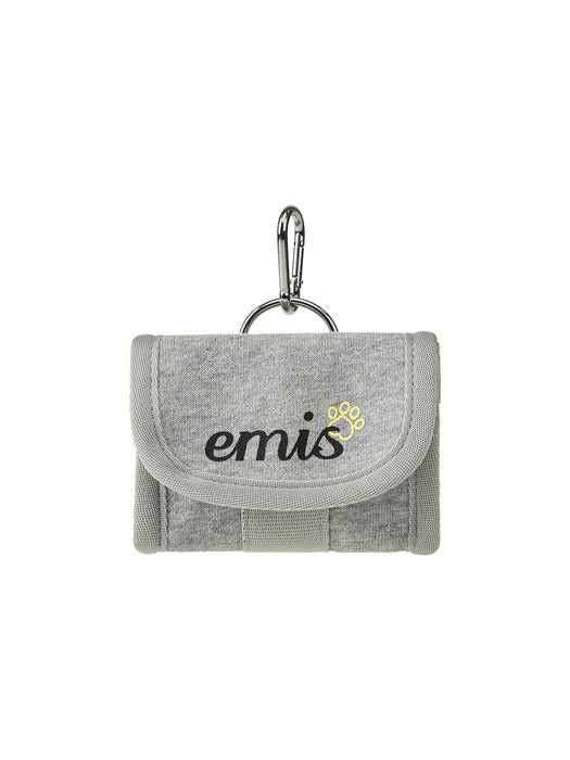[emis] JERSEY POOP BAG KEYRING-GRAY