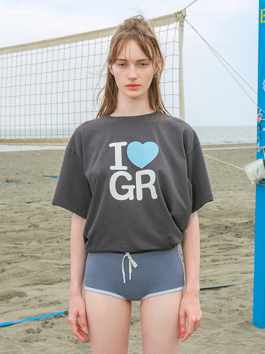 Grove 25Hs I Love GR T-Shirt Over-Fit (Grey)