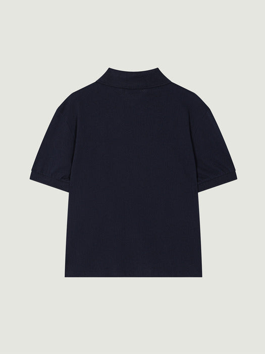 Grove 25Hs Pia Collar Pique Shirt (Navy)