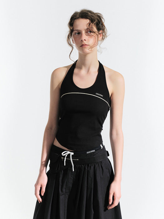 Grove 25Hs Ryan Halter Top (Black)