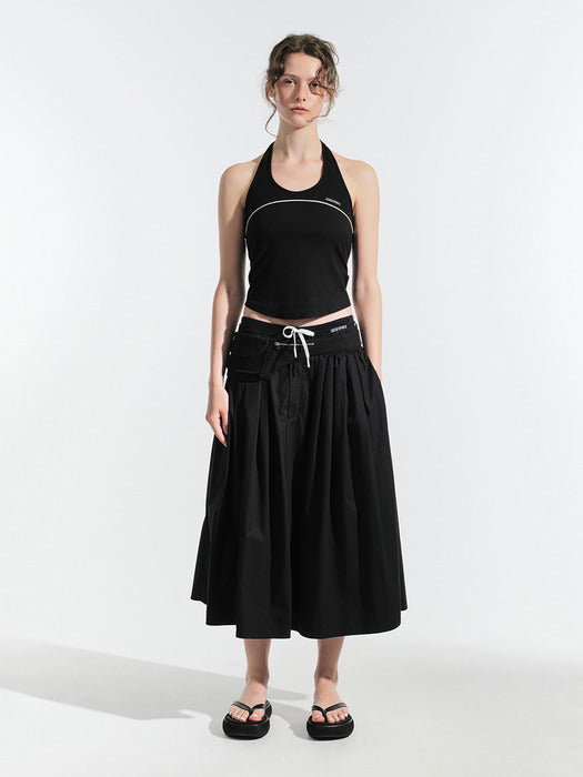 Grove 25Hs Ryan Halter Top (Black)