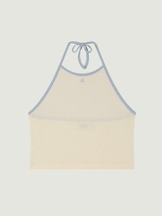 Grove 25Hs Ivy Halter Top (Cream)