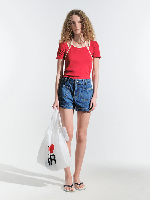 Grove 25Hs Ivy Halter Top (Red)