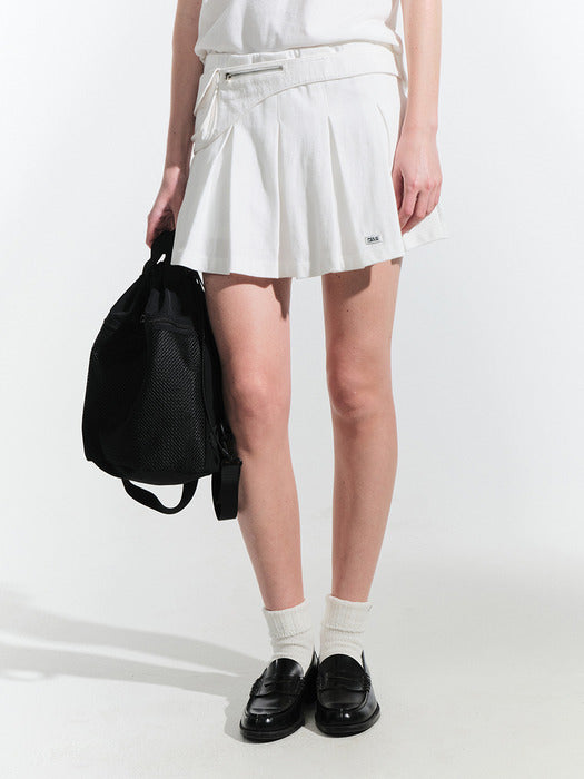 Grove 25Hs Pia Pleated Skirt (White)