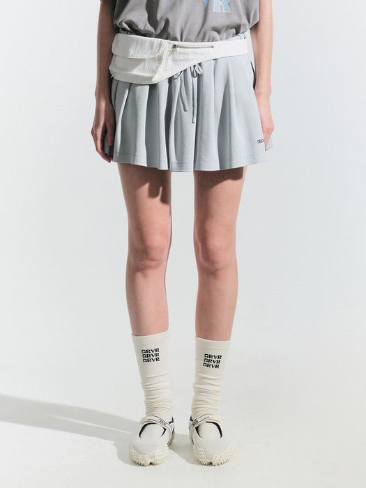 Grove 25Hs Mist Pleats Skirt (Grey)