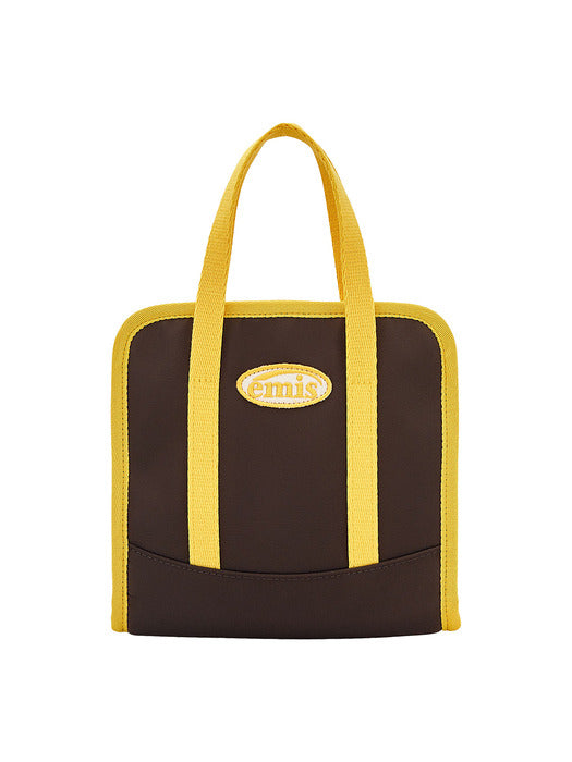 [emis] STRAP BOWL BAG-BROWN