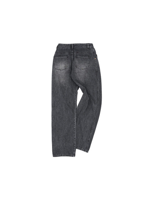 [andersson bell] WAVE WIDE LEG JEANS apa682m(WASHED BLACK)