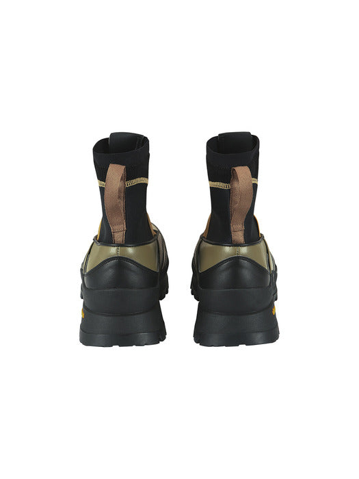 [andersson bell] UNISEX MATTIO ZIP-UP TRAINER aaa387u(KHAKI)