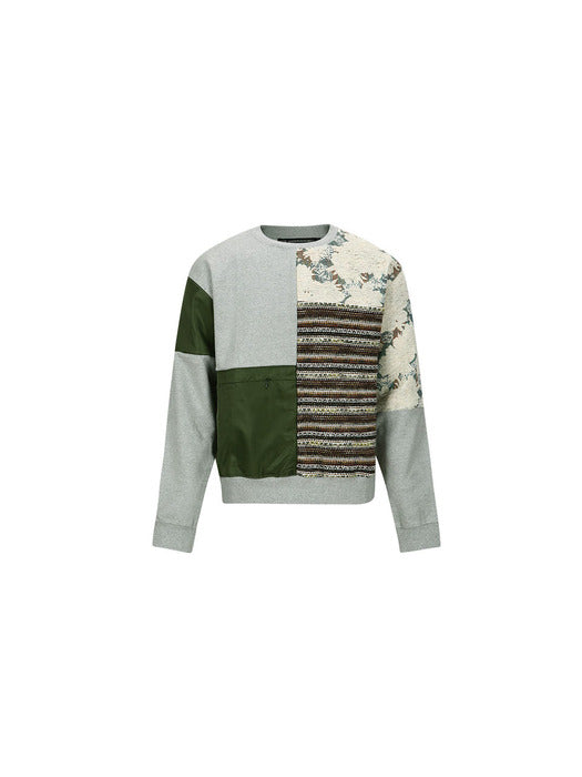 [andersson bell] SEOUL23 CONTRAST SWEATSHIRTS atb1012m(GREY)