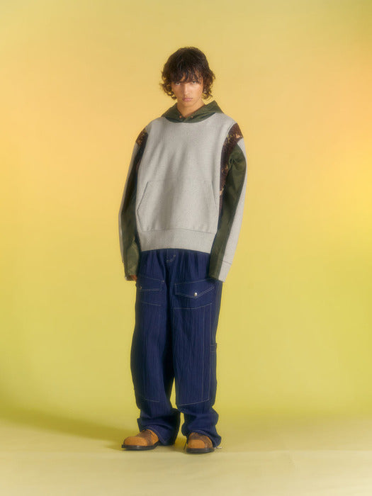 [andersson bell] SEOUL23 CONTRAST HOODIE atb1011m(GREY)