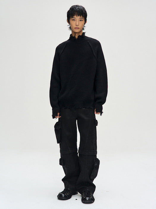 [andersson bell] ROGHEN TURTLE NECK SWEATER atb1157m(BLACK)