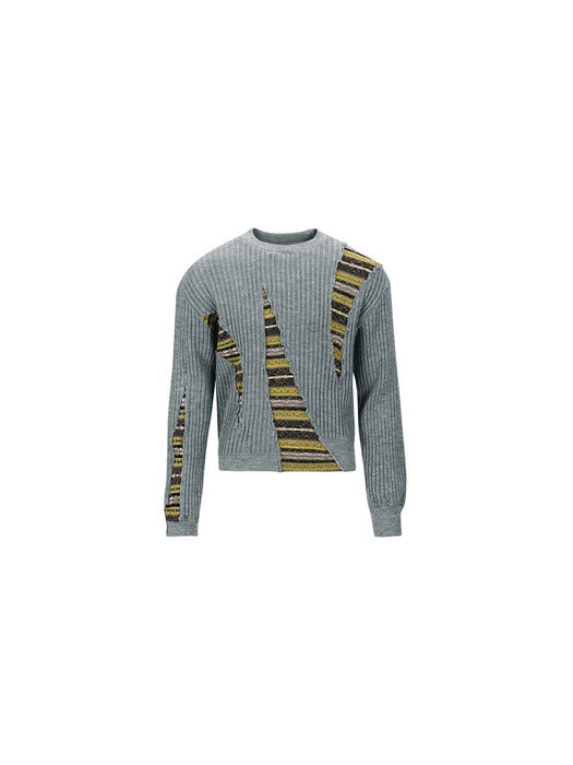 [andersson bell] NORDIC CREW-NECK SWEATER atb1031m(GREY)