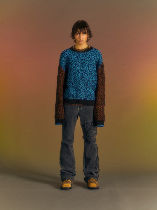 [andersson bell] NET CREW-NECK SWEATER atb1036m(MULTI)