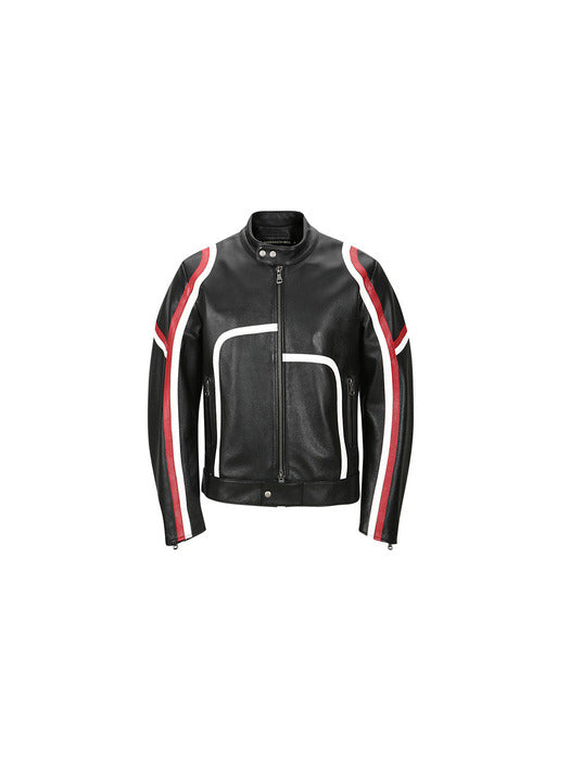 [andersson bell] MOTORCYCLE LEATHER JACKET awa559m(BLACK)