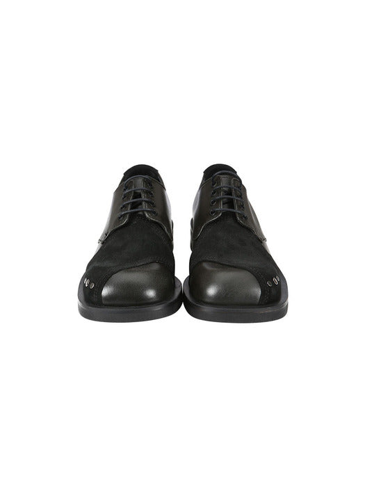 [andersson bell] LEUCHARS SQUARE TOE DERBY SHOES aaa345m(BLACK)