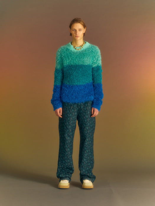 [andersson bell] FLOWER LACE TRACK PANTS apa678m(GREEN)