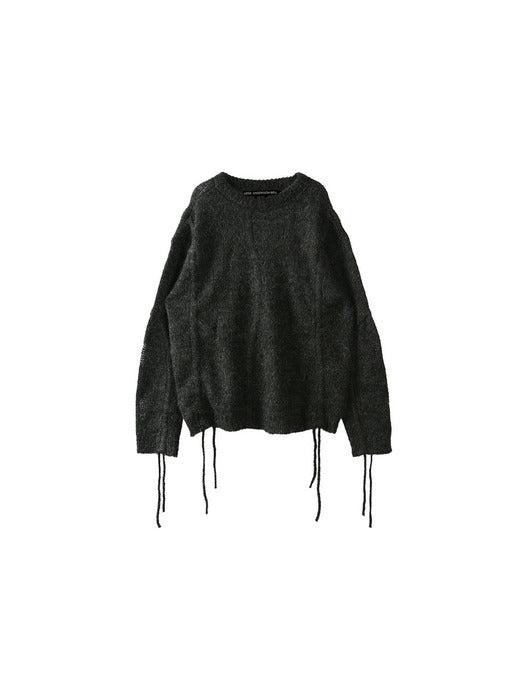 [andersson bell] COLBINE CREW-NECK SWEATER atb1015m(CHARCOAL)