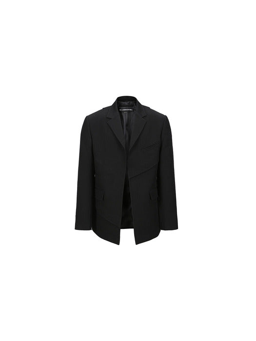 [andersson bell] CAMTTON TWILL WOOL JACKET awa573m(BLACK)