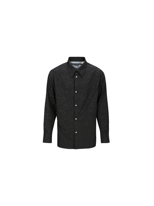 [andersson bell] BUBBLE FLOWER SHIRTS atb1024m(BLACK)