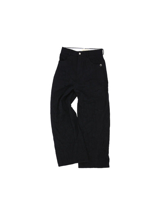 [andersson bell] BELFORT WOOL WIDE-LEG TROUSERS apa680m(BLACK)