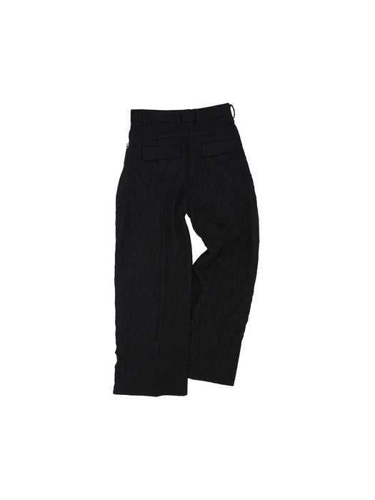 [andersson bell] BELFORT WOOL WIDE-LEG TROUSERS apa680m(BLACK)