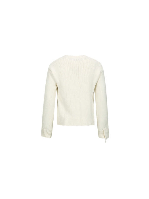 [andersson bell] ARGYLE CREW-NECK SWEATER atb1025m(ECRU)
