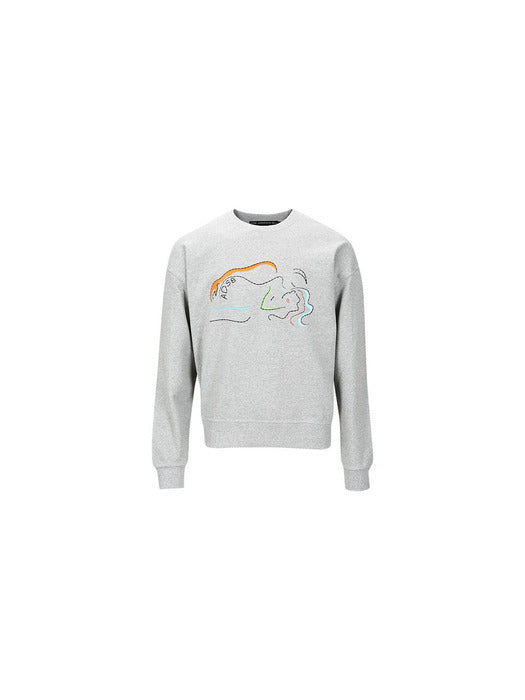 (ESSENTIAL)UNISEX HOT SPRINGS SWEATSHIRTS atb1042u(GREY)