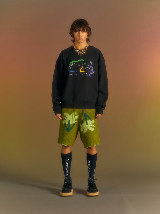 [andersson bell] (ESSENTIAL)UNISEX HOT SPRINGS SWEATSHIRTS atb1042u(BLACK)