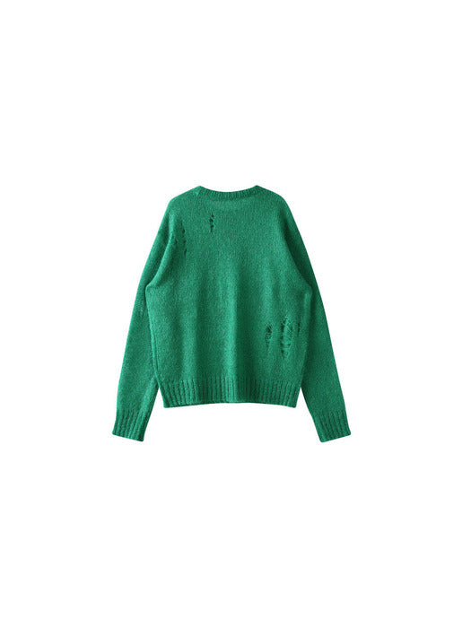 (ESSENTIAL) ADSB KID MOHAIR CREW-NECK SWEATER atb1038m(GREEN)