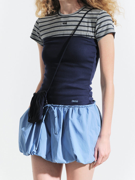 Grove 25Hs Ryan Shirring Bag (Navy)