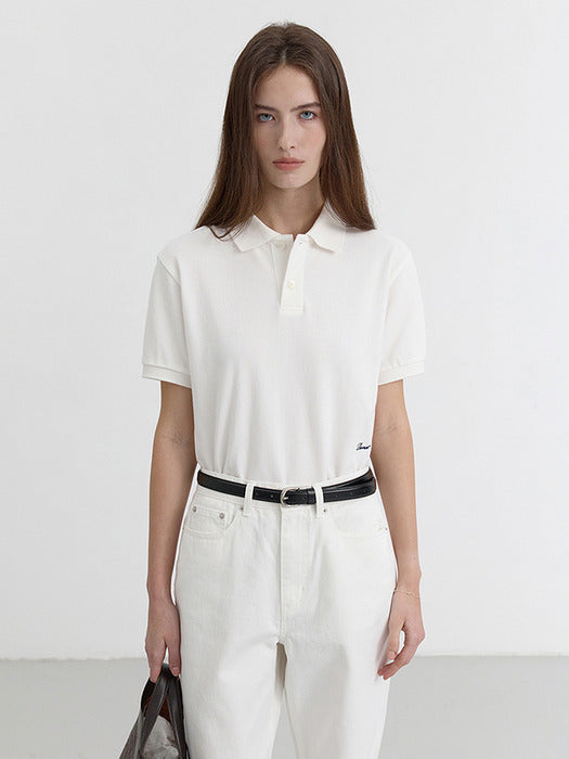 Dunst Essential Polo Shirt Off White