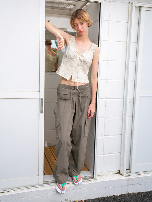 [grove] 25Hs Ina Sleeveless Top (Cream)