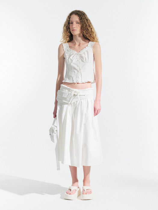Grove 25Hs Ina Sleeveless Top (White)