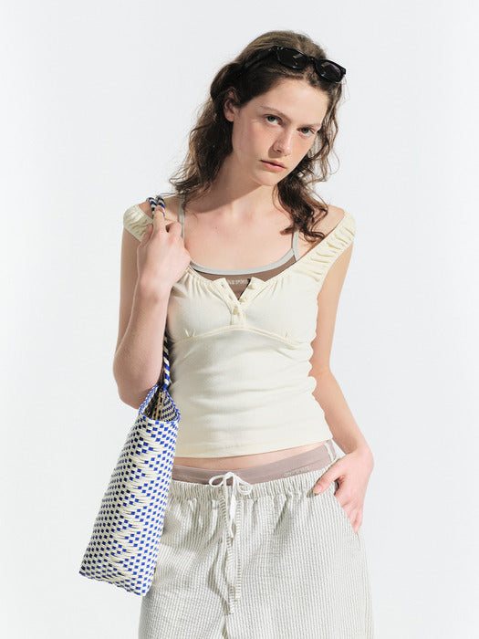 Grove 25Hs Ika Sleeveless Top (Cream)