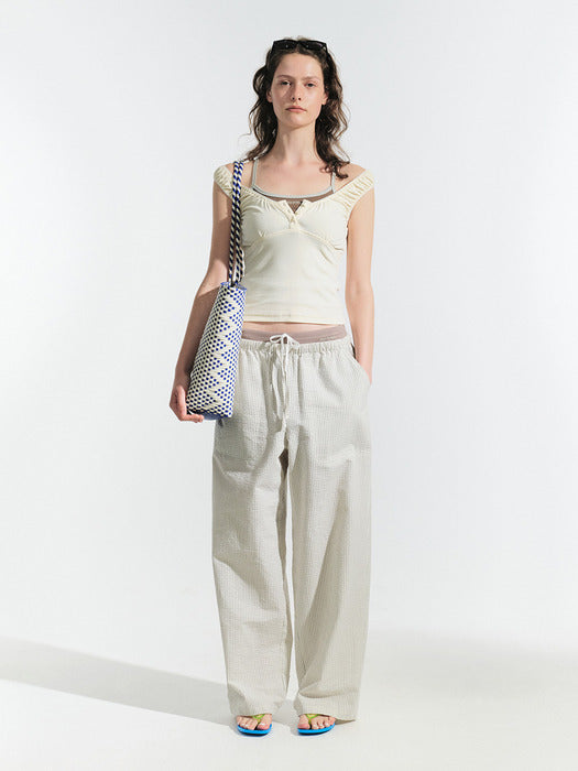 Grove 25Hs Ika Sleeveless Top (Cream)