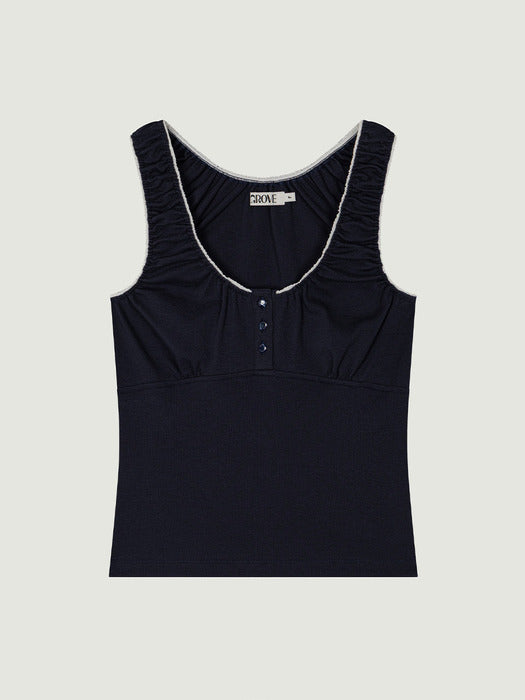 Grove 25Hs Ika Sleeveless Top (Navy)