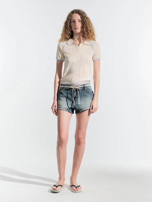 Grove 25Hs Solina Denim Shorts (Dark Blue)