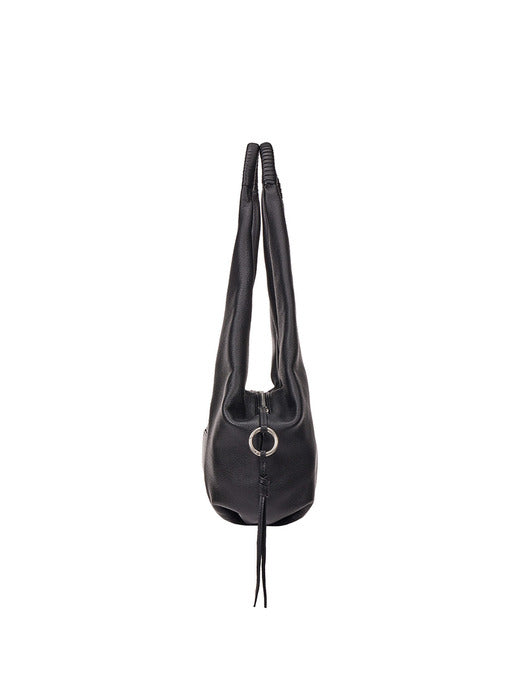 [vunque] Halfmoon En Haut Hobo M (Halfmoon En Haut Hobo Medium) Black