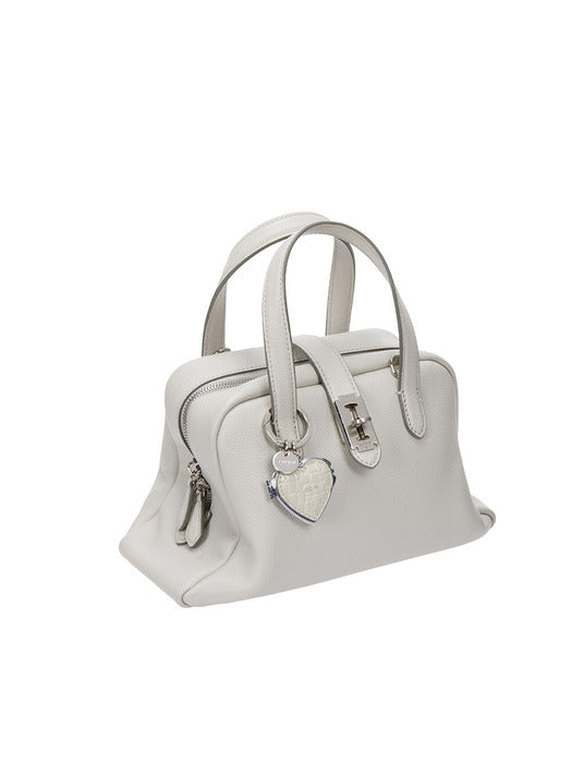 [vunque] Heart Pocket Mirror Charm (하트 포켓 미러 참) Beige