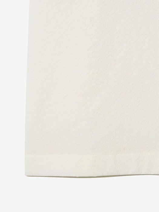 [UNI] Seersucker Short-Sleeve Collared Shacket