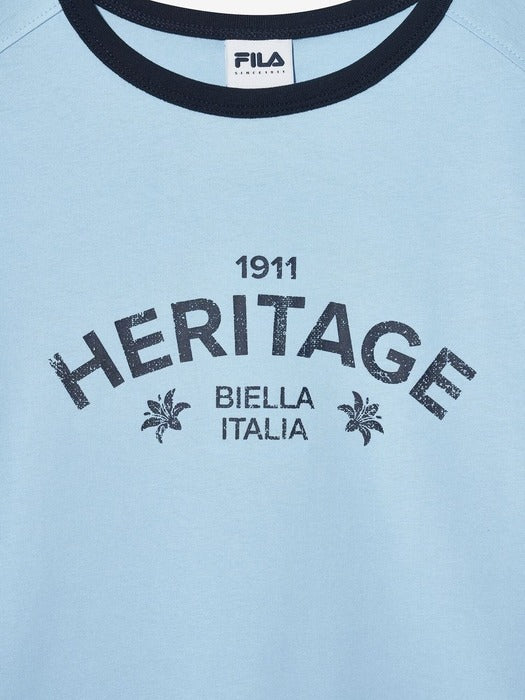 [fila] Heritage Graphic Ringer Tee_FS2RSH2152F_LBU