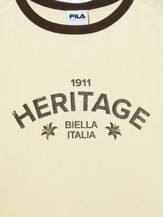 [fila] Heritage Graphic Ringer Tee_FS2RSH2152F_YEW