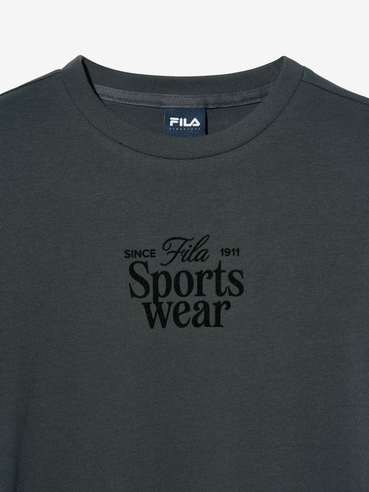 Ruched Graphic T-shirt_FS2RSH2153F_DGY