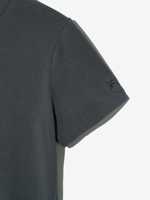 Ruched Graphic T-shirt_FS2RSH2153F_DGY