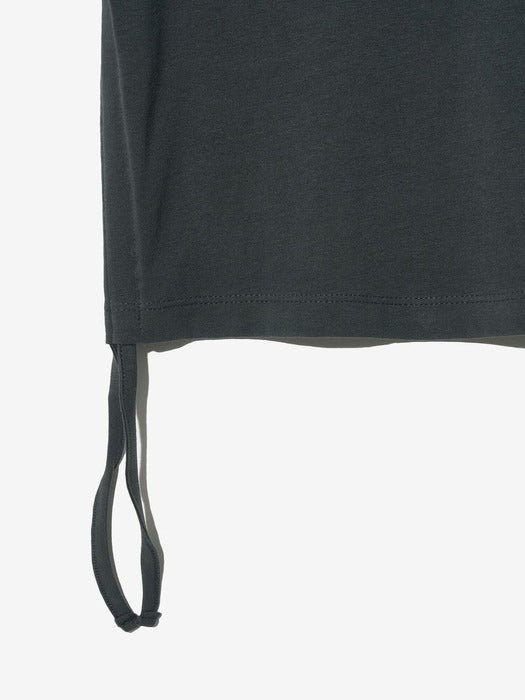 Ruched Graphic T-shirt_FS2RSH2153F_DGY