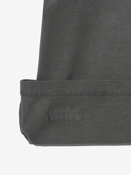 Pigment-washed short-sleeve T-shirt